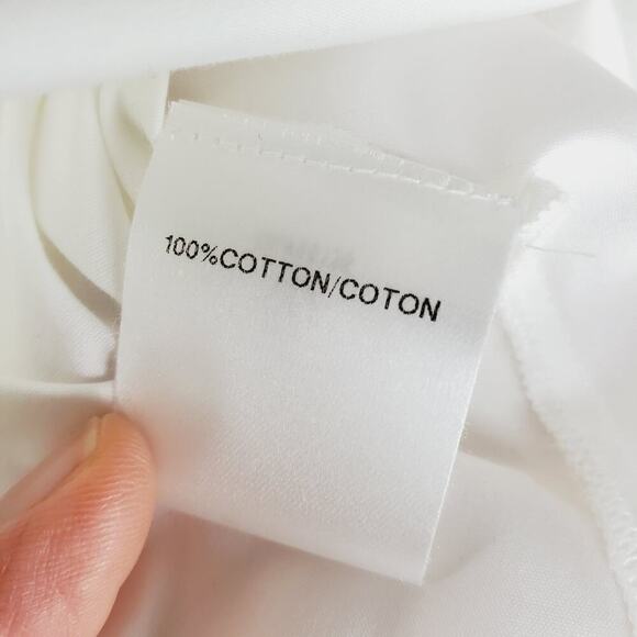 Lafayette 148 New York Long Sleeves Button Up Women Casual Classic White Top - Picture 9 of 13